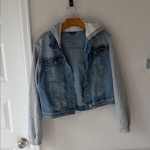City Chic Blue and Gray Jean Jacket